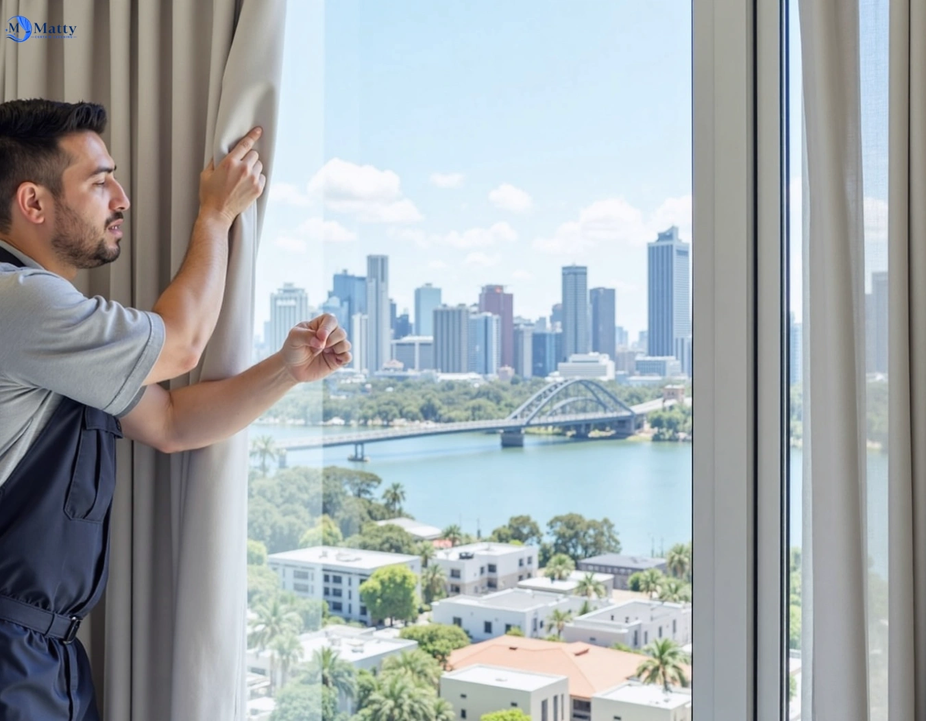Professional curtain steam cleaning service minchinbury-nsw QLD by Matty Curtain Cleaning