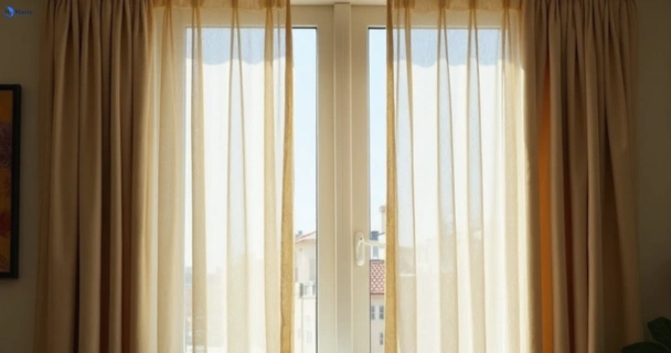 Dull dusty drapes in minchinbury-nsw before professional cleaning